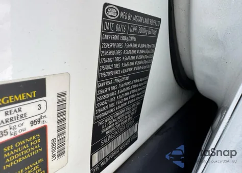 2016 Land Rover Range Rover Sport Se из США, поврежденный, VIN SALWG2KF3GA102859